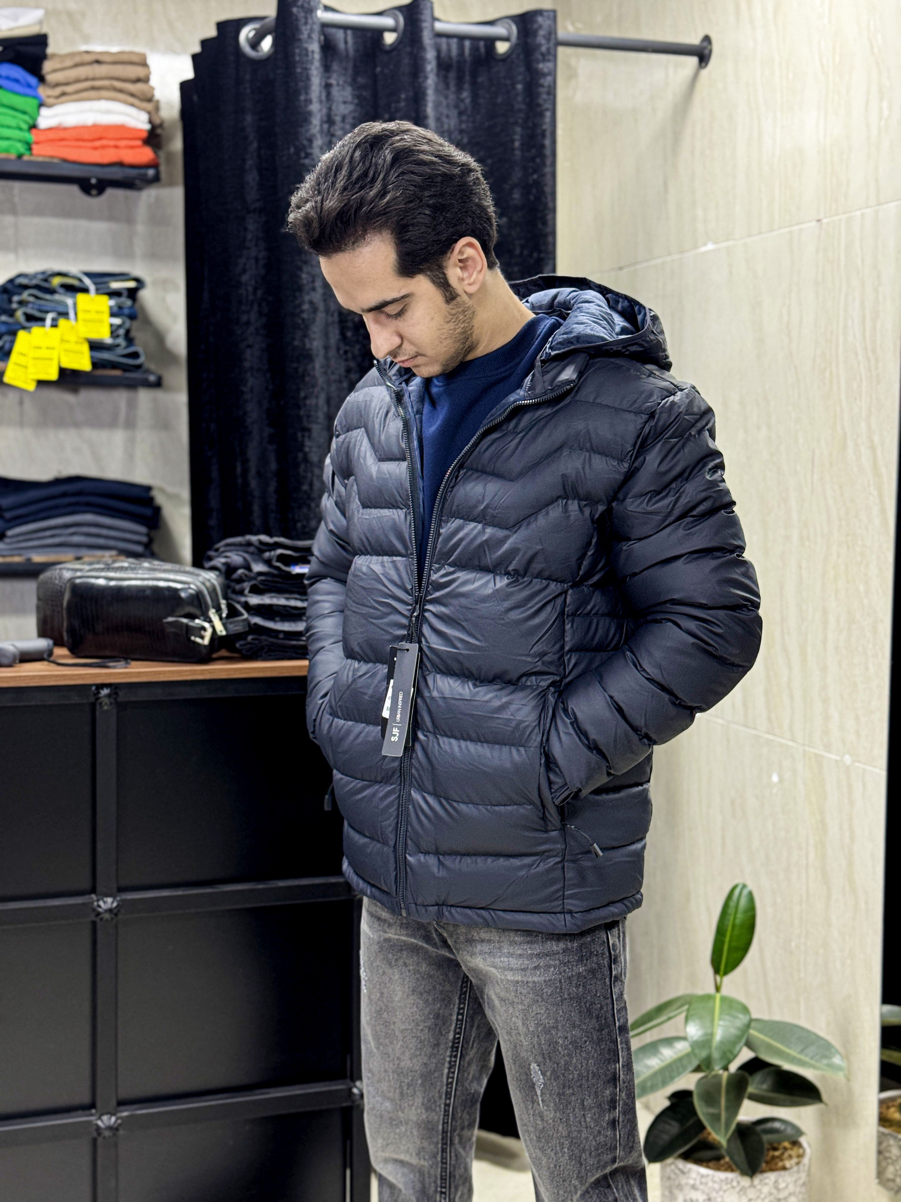 کاپشن مردانه چرم سیلیکونی وارداتی